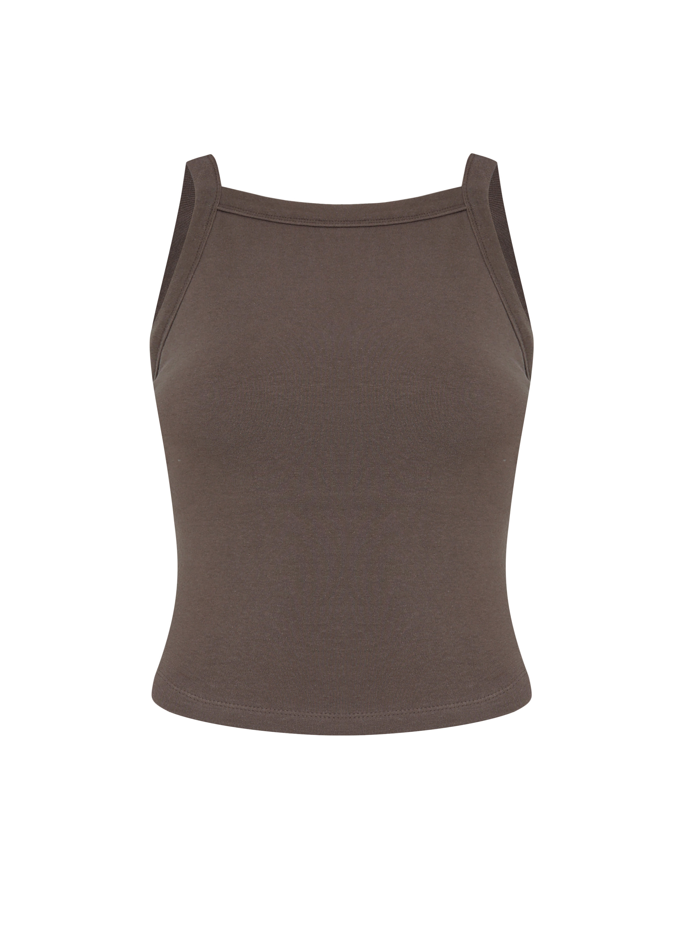 PAD BACKLESS TOP BROWN 바이스어치브유쓰